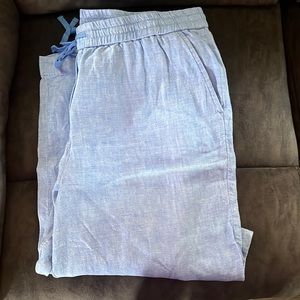 Talbots, wide leg pants, baby blue. Great condition.